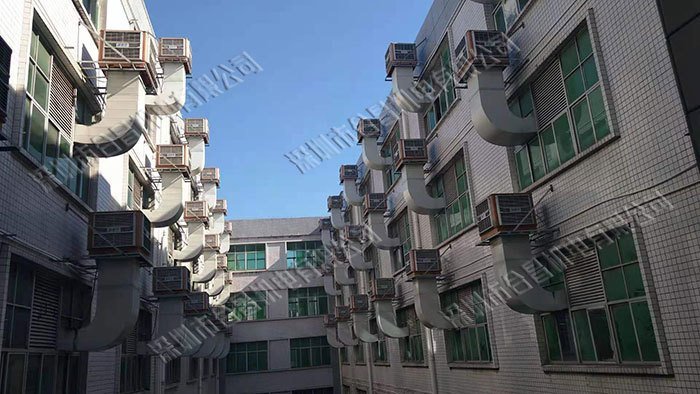 潤東方環(huán)?？照{(diào)車間降溫工程