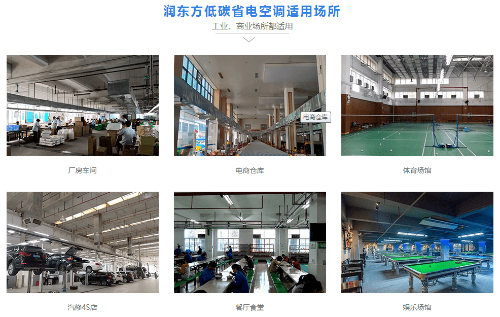 潤東方低碳省電空調適用范圍